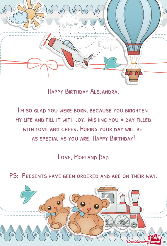 Happy Birthday Alejandra