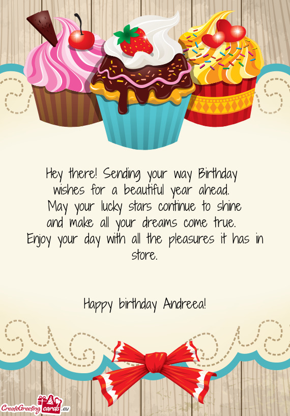 Happy birthday Andreea