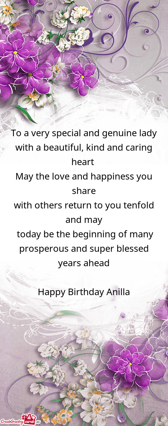 Happy Birthday Anilla