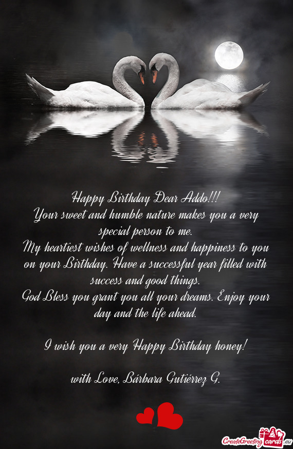 Happy Birthday Dear Addo