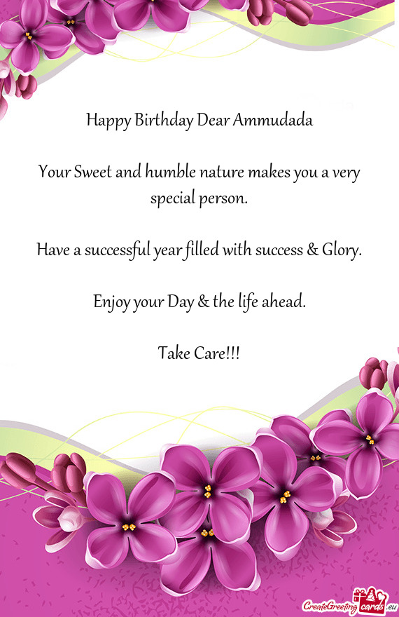 Happy Birthday Dear Ammudada