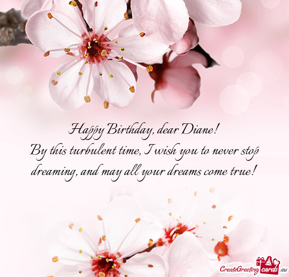 Happy Birthday, dear Diane