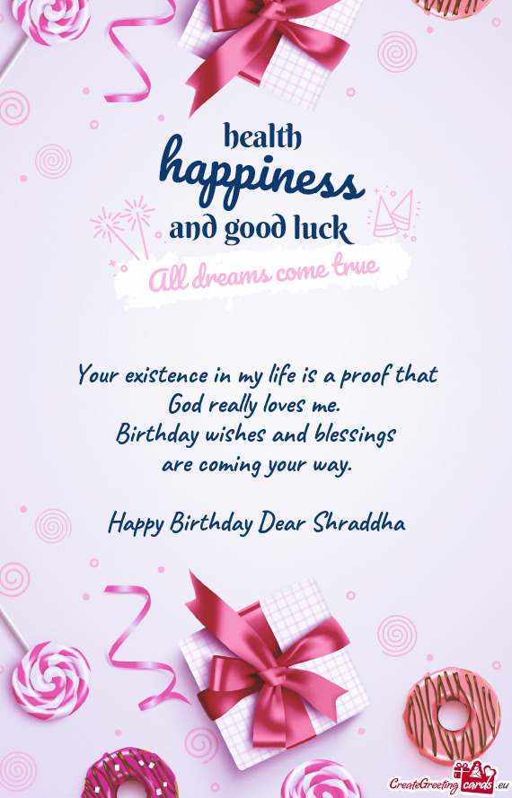 Happy Birthday Dear Shraddha