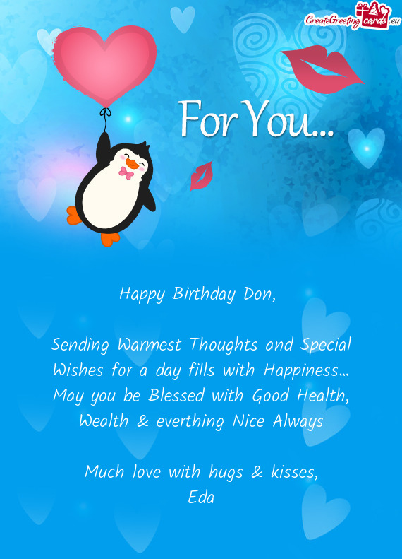 Happy Birthday Don