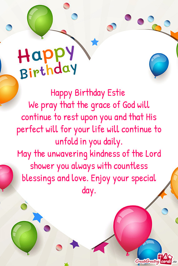 Happy Birthday Estie