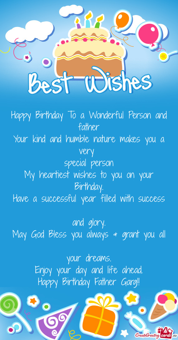 Happy Birthday Father Garg