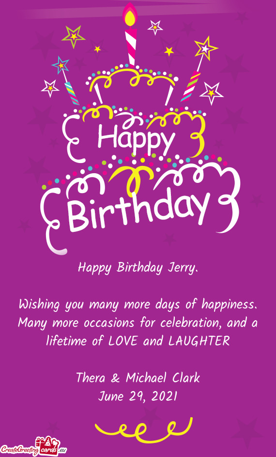 Happy Birthday Jerry
