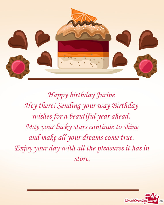 Happy birthday Jurine