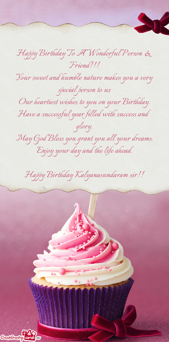 Happy Birthday Kalyanasundaram sir