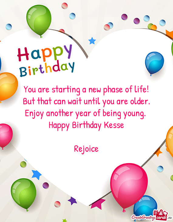 Happy Birthday Kesse