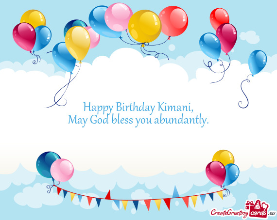 Happy Birthday Kimani