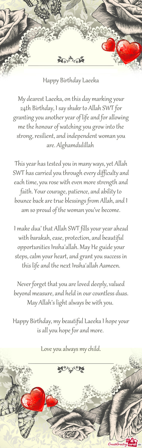 Happy Birthday Laeeka