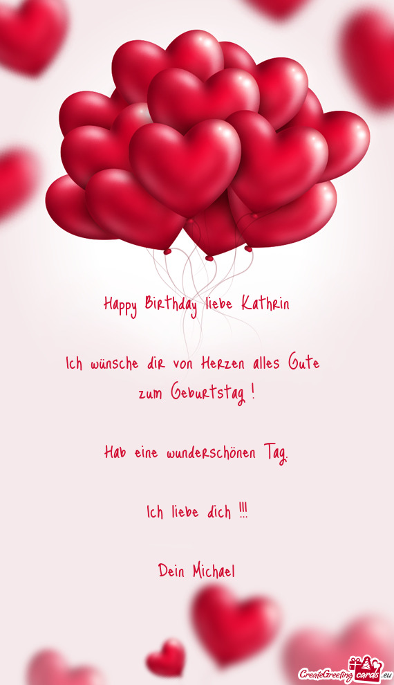 Happy Birthday liebe Kathrin