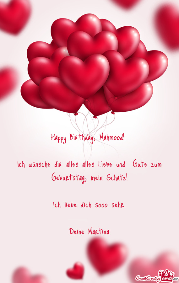 Happy Birthday, Mahmood