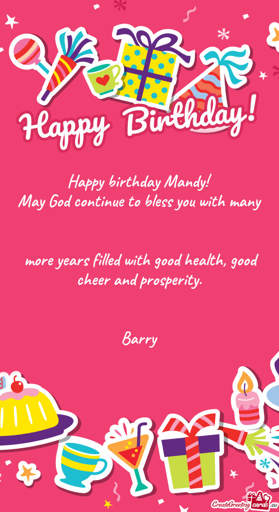 Happy birthday Mandy