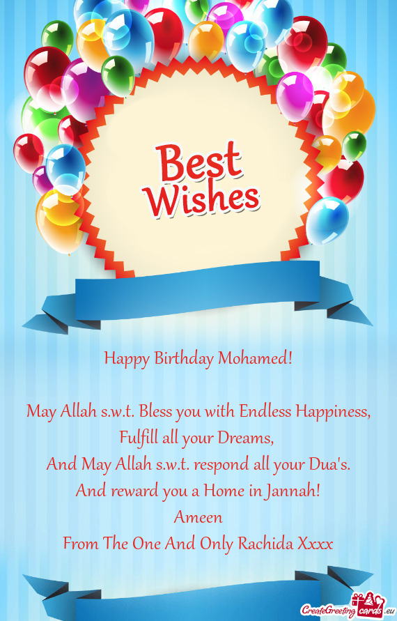 Happy Birthday Mohamed