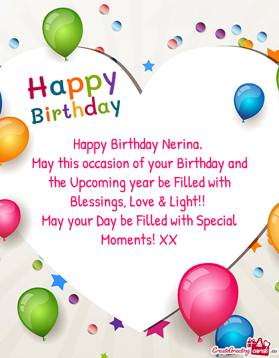 Happy Birthday Nerina