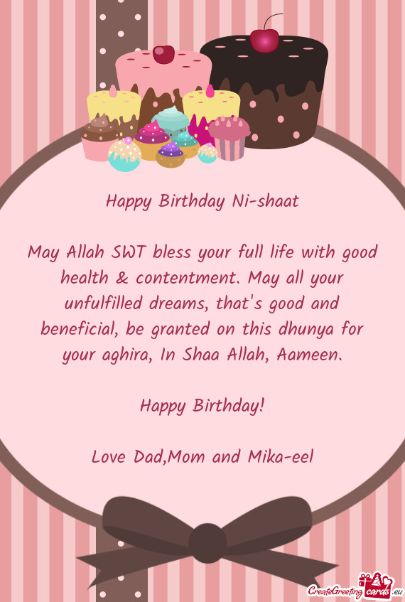 Happy Birthday Ni-shaat