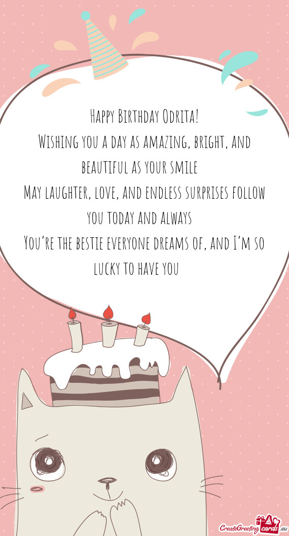 🌸 Happy Birthday Odrita! 🌸