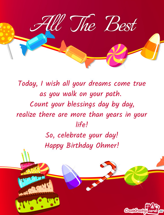 Happy Birthday Ohmer