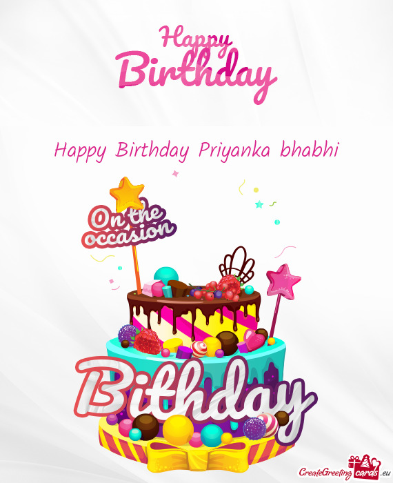 Happy Birthday Priyanka bhabhi