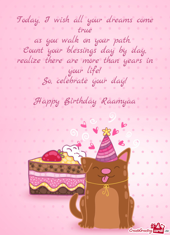 Happy Birthday Raamyaa