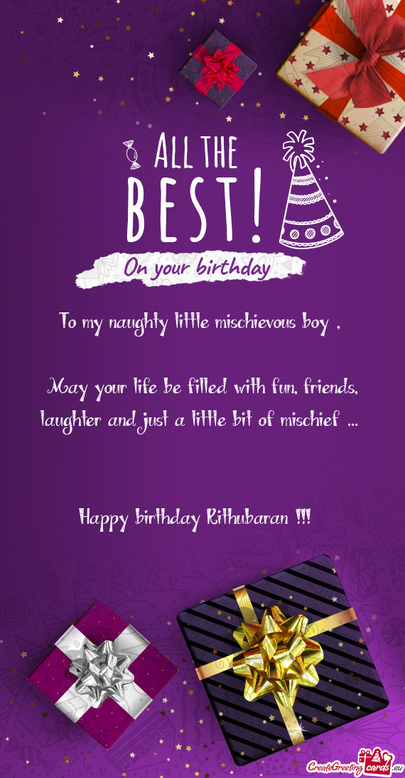 Happy birthday Rithubaran🥰!!!🪅🪅