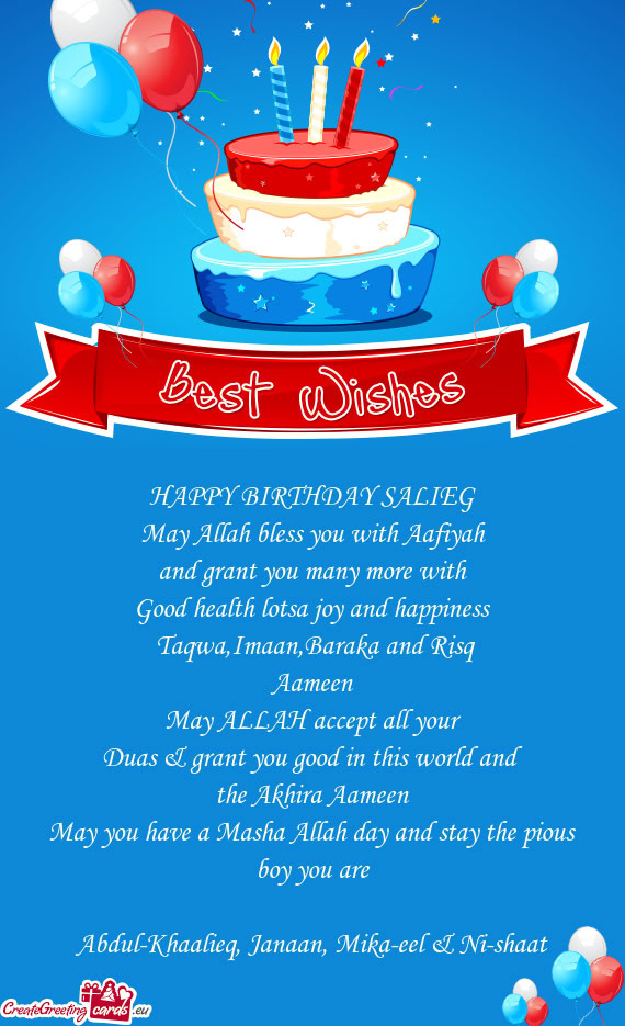 HAPPY BIRTHDAY SALIEG
