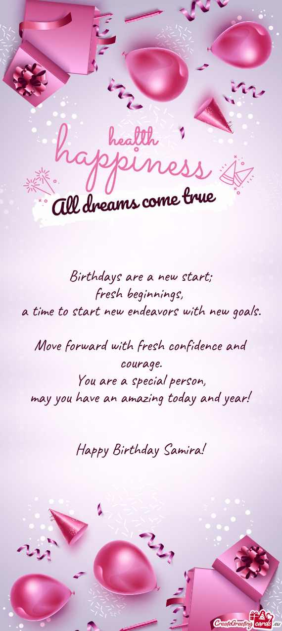 Happy Birthday Samira