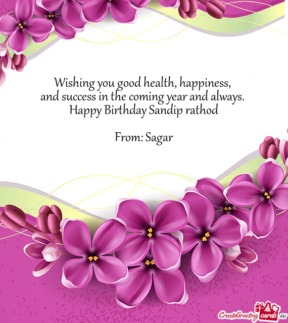 Happy Birthday Sandip rathod