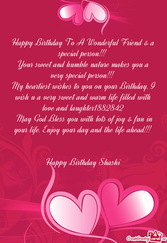 Happy Birthday Shashi