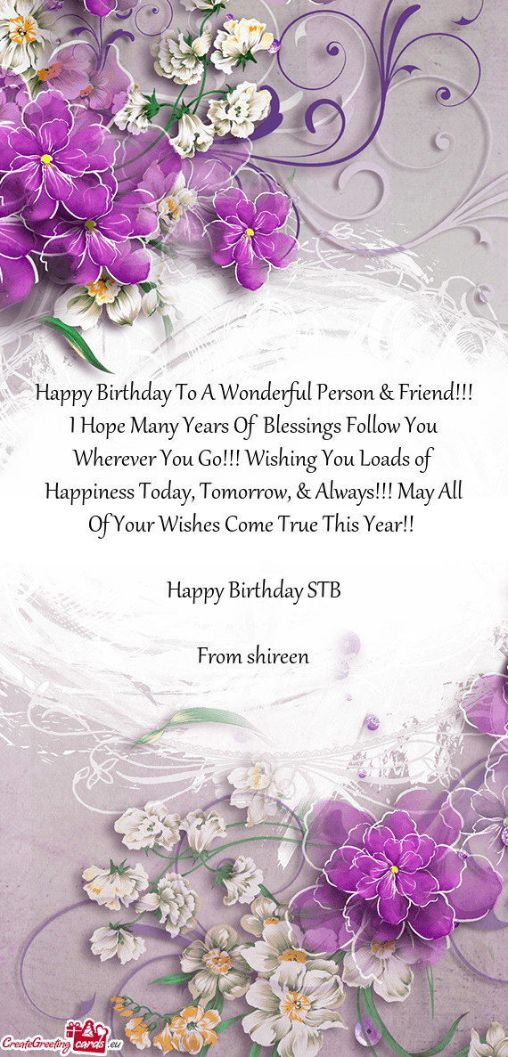 Happy Birthday STB