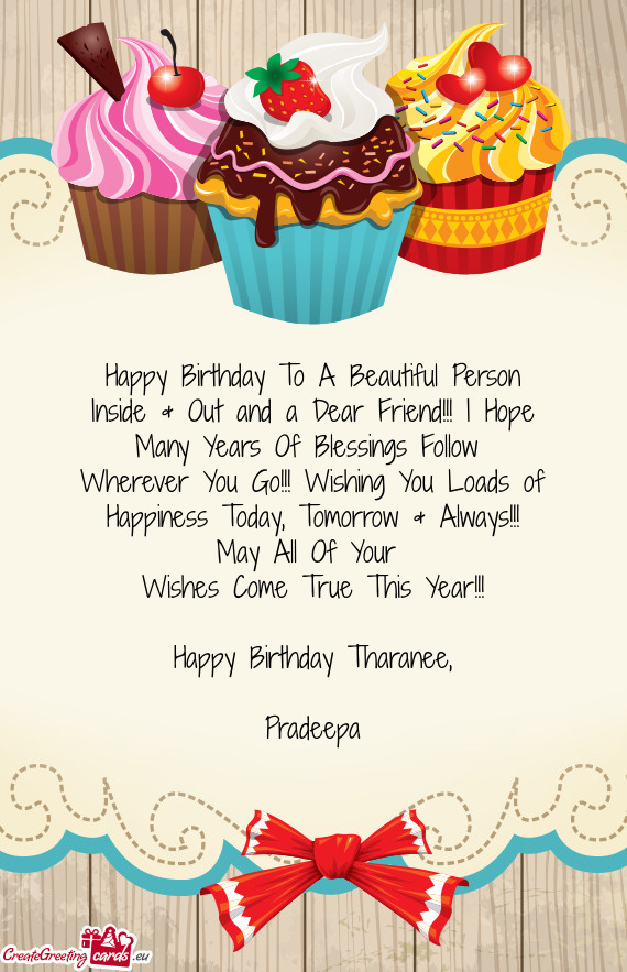 Happy Birthday Tharanee