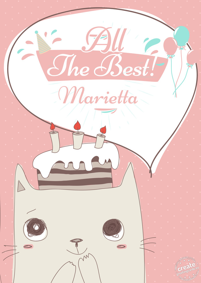 Happy birthday to Marietta