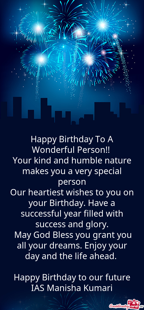 Happy Birthday to our future IAS Manisha Kumari