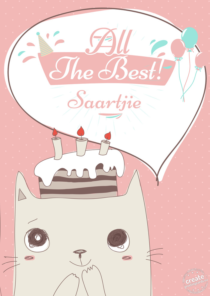 Happy birthday to Saartjie