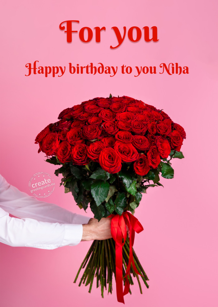 Happy birthday to you Niha