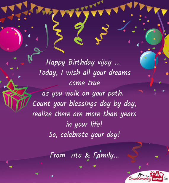 Happy Birthday vijay