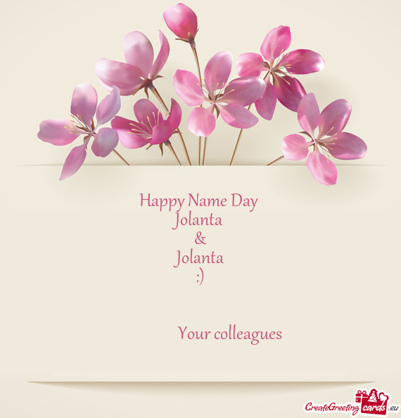 Happy Name Day 
 Jolanta 
 &
 Jolanta