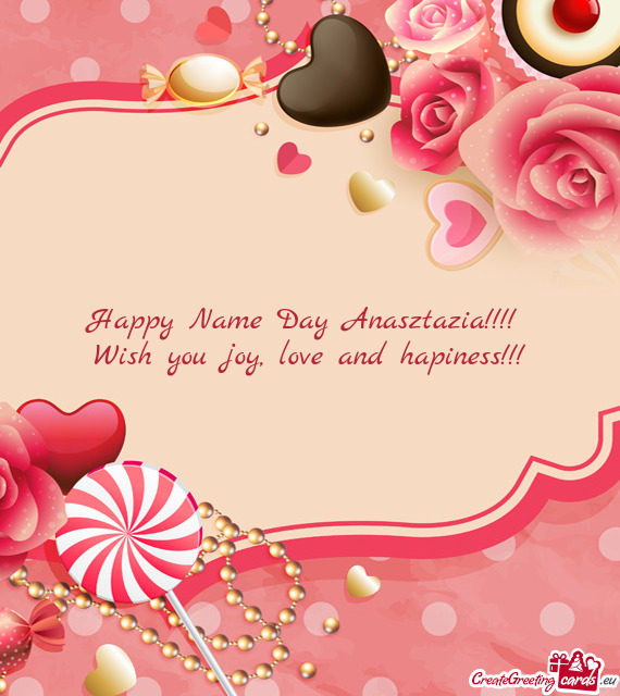 Happy Name Day Anasztazia