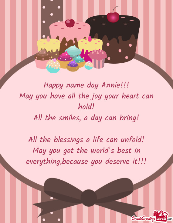 Happy name day Annie