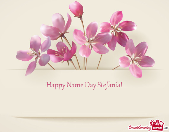 Happy Name Day Stefania