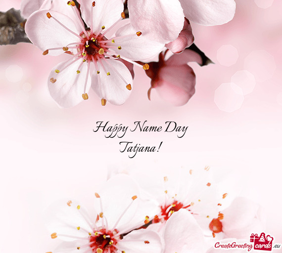 Happy Name Day Tatjana
