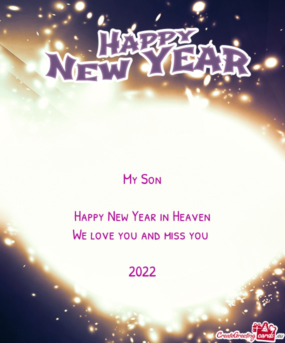 Happy New Year in Heaven