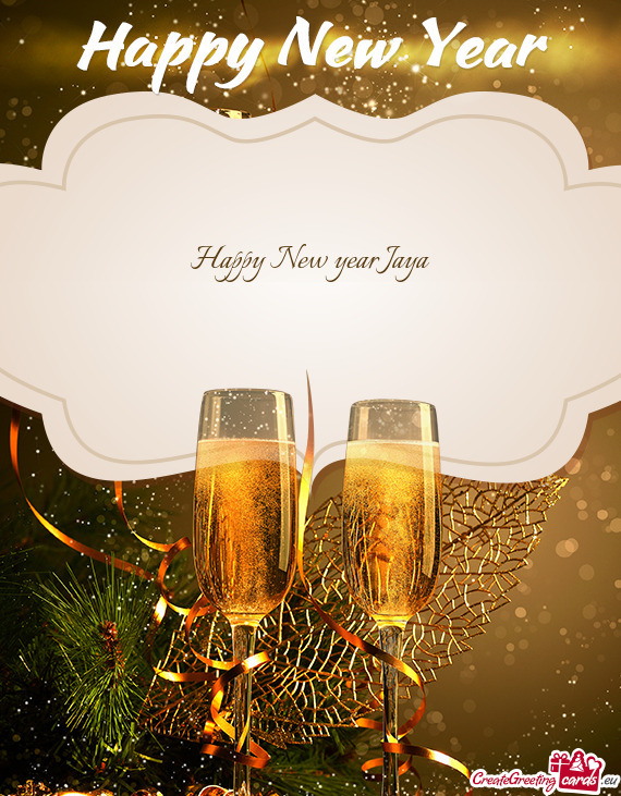 Happy New year Jaya