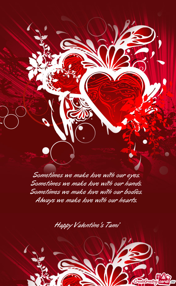 Happy Valentine's Tami