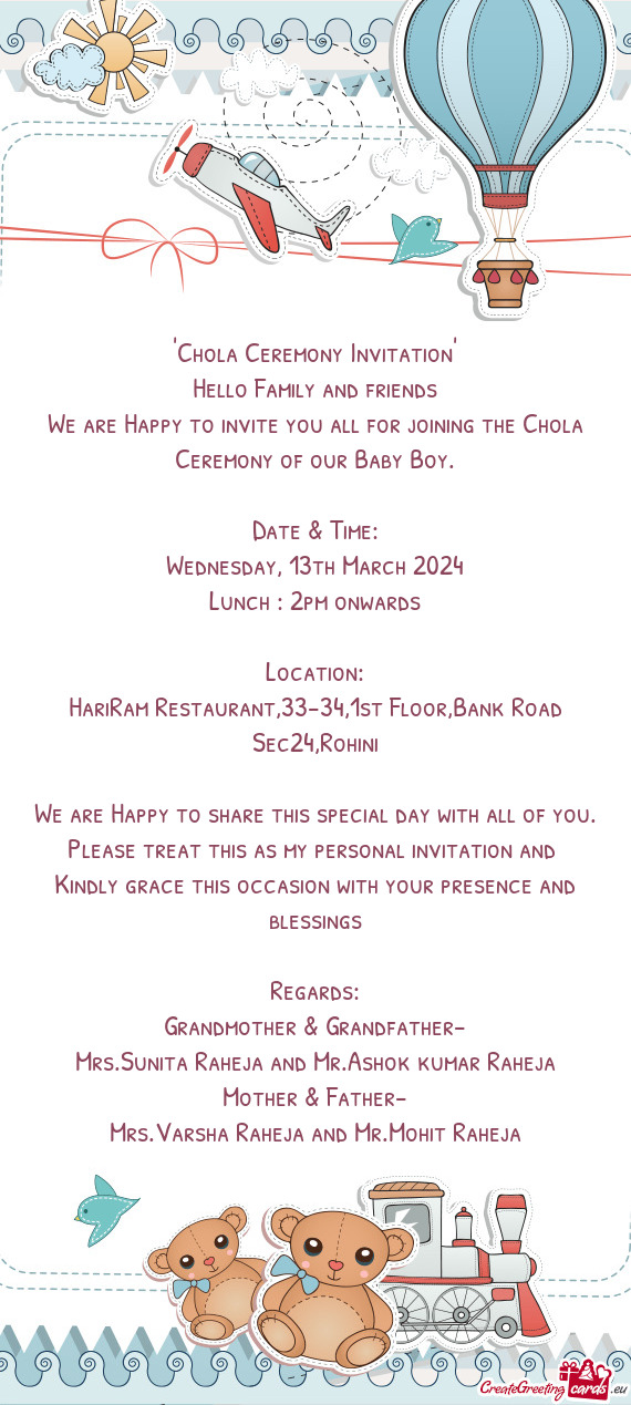 HariRam Restaurant,33-34,1st Floor,Bank Road Sec24,Rohini