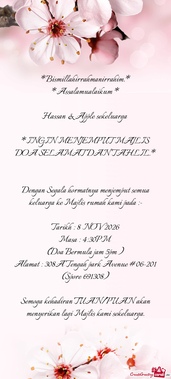 Hassan & Apple sekeluarga