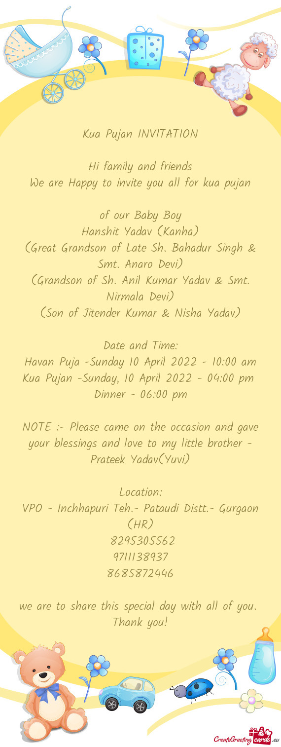 Havan Puja -Sunday 10 April 2022 - 10:00 am