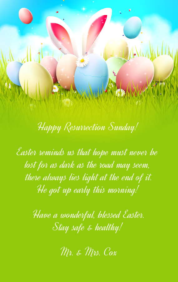 Have a wonderful, blessed Easter